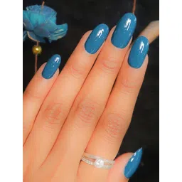 BEROMT Solid Twist Gel Finish Quick Dry Nail Polish - 8 ml - Turkish Blue - BNP7055-picture-29