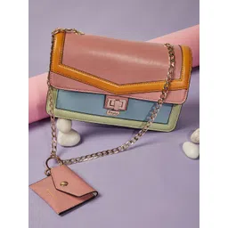 Berrylush Colourblocked Structured Shoulder Bag-picture-13