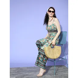 Berrylush Women Lovely Multi-Coloured Printed Top with  Palazzos-picture-41