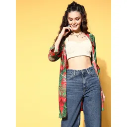 Berrylush Women Printed Longline Shrug-picture-11