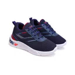 BERSACHE Abstract Designed Lace Up Sneakers - Blue-picture-20