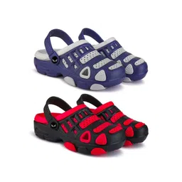 BERSACHE Boys Pack Of 2 Clogs Flip Flops-picture-31