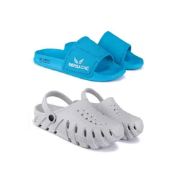 BERSACHE Men Pack of 2 Sliders & Clogs Flip Flops-picture-38
