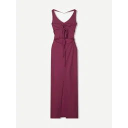 Bershka Halter Neck Maxi Dress image 3