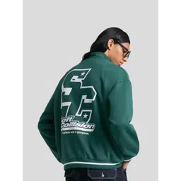 Bershka Men Typography Printed Zip Details Sweatshirt-picture-48