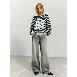 Bershka Women Striped Sweatshirt-picture-35