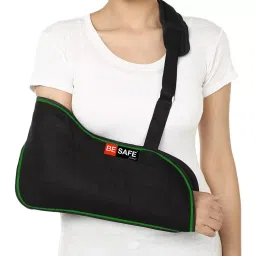 Besafe Forever Arm Sling/ Supporter/ Brace for Fracture, Pain Relief, L, Black-picture-36