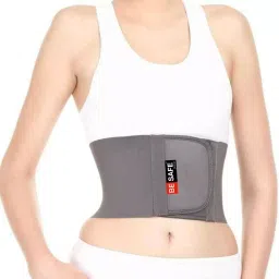 Besafe Forever Rib Support Chest Binder Compression Brace, Grey, L image 1