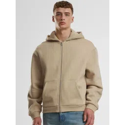Besick Men Hooded Solid Cotton Lightweight Bomber Jacket-picture-15
