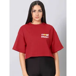 Besick Women Typography Printed T-shirt-picture-23