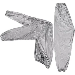 BESPORTBLE Sauna Suit for Men and Women Lightweight Sweat Clothing for Enhanced Workout for Fitness and Weight Loss Comfortable and Flexible Design Silver-image-9