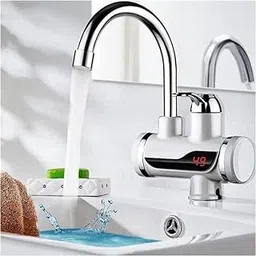 Besque Instant Electric Water Heater Faucet – Tankless Hot Water Tap for Kitchen & Bathroom with Digital LED Display – Adjustable Temperature Control up to 49°C, Chrome Finish-image-16