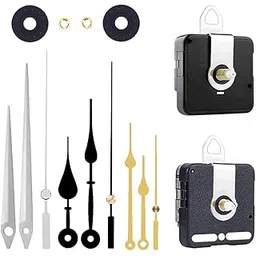 Best Buy QEWINOX® A Product of SONAM Quartz Combo of Sweep & Ticking Silent Movement Machine for Wall Clock Hand (2 Sets DIY) (Needle -Black,Silver,Golden.) (Made in India 100%) Pack 1-image-21