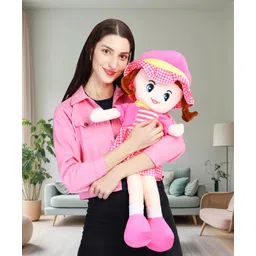 Besties Super Soft Stuffed Huggable Girl Winky Doll Washable Pink - Height 40 cm-picture-15