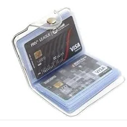 bestnery Transparent ATM Visiting Business Credit Card Holder Wallet for Men and Womens with 12 Clear PVC Plastic Pockets Slots Holds Upto 24 Cards-picture-51