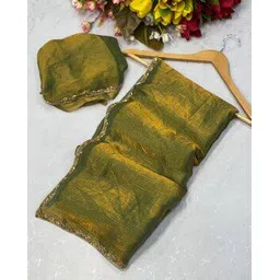 besucher Women Saree with Contrast Lace Border-picture-34