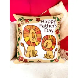 bettergiftflowers Yellow & White Father's Day Printed Square Cushion-picture-10