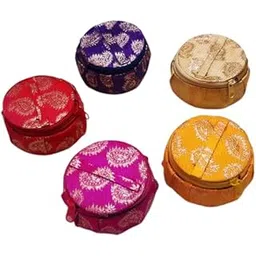 Betterminds Silk Return Gifts For Women, Storage Box, Organizer (Pack Of 6 Mixed Colors) Cosmetic Case,Multicolour-picture-29