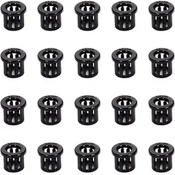Bettomshin 100Pcs Black Snap Bushing 10mm/0.39" Mounting Dia Nylon Snap in Cable Hose Bushing Grommet Protectors SK-10 for Cable Snap Bushing Insulated Protection-picture-17