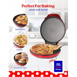 Betty Crocker BC-2958CR Nonstick Coating Pizza Maker (Red) image 1