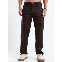 BEVDAAS Men Comfort Relaxed Fit Mid-Rise Cargo Trouser-image-44