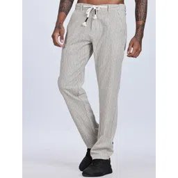 BEVDAAS Men Comfort Relaxed Fit Mid-Rise Stretchable Trouser-image-11