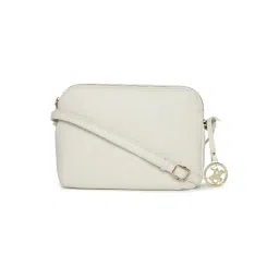 Beverly Hills Polo Club Beige Textured Medium Cross Body Bag image 1