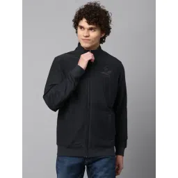 Beverly Hills Polo Club Black Regular Fit Logo Print Pure Cotton Sweatshirt-picture-23