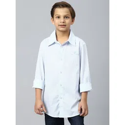 Beverly Hills Polo Club Boys Spread Collar Printed Casual Shirt-picture-32