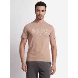 Beverly Hills Polo Club Brown Regular Fit Pure Cotton Crew T-Shirt-picture-40