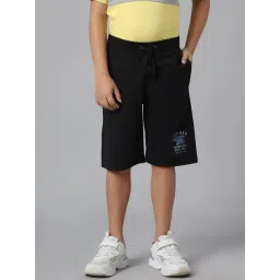 Beverly Hills Polo Club Kids Black Solid Shorts-picture-15