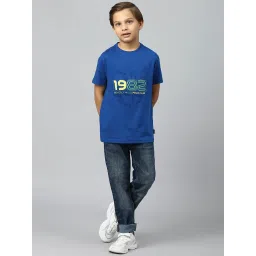 Beverly Hills Polo Club Kids Blue Printed T-Shirt image 5