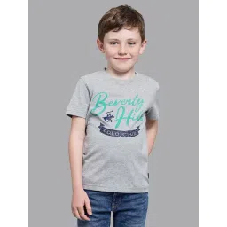 Beverly Hills Polo Club Kids Grey Graphic Print T-Shirt-picture-27