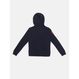 Beverly Hills Polo Club Kids Navy Printed Full Sleeves Hoodie image 2