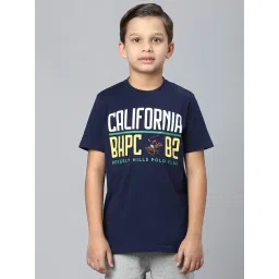 Beverly Hills Polo Club Kids Navy Printed T-Shirt-picture-10