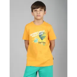 Beverly Hills Polo Club Kids Orange Printed T-Shirt-picture-33
