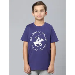 Beverly Hills Polo Club Kids Purple Printed T-Shirt-picture-40