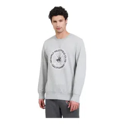 Beverly Hills Polo Club Light Grey Regular Fit Printed Sweatshirt-picture-38