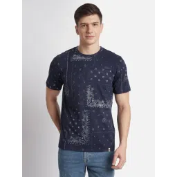 Beverly Hills Polo Club Navy Regular Fit Pure Cotton Crew T-Shirt-picture-26