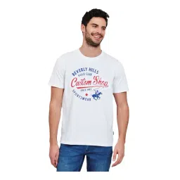 Beverly Hills Polo Club White Logo Printed T-Shirt-picture-10
