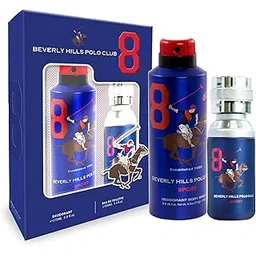 Beverly Hills Polo Club Sport No.8 Gift Set for Men EDT 100ml + Sport Deodorant 175ml-picture-43
