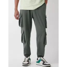 Bewakoof Air 1.0 Men's Grey Super Loose Fit Cargo Joggers-picture-14