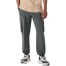bewakoof Air 1.0 Men's Solid Oversized Fit Terry Joggers-picture-32