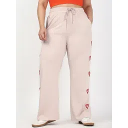 Bewakoof Beige Graphic Sports Trackpants-picture-23