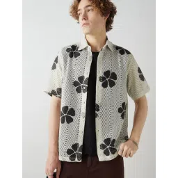 Bewakoof Beige Relaxed fit Self Shirt-picture-37