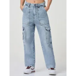 Bewakoof Blue Cotton Solid Jeans-picture-25