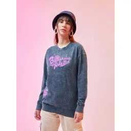 Bewakoof Blue Graphic Relaxed Fit Sweatshirt-picture-46