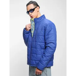 Bewakoof Blue Relaxed Fit Puffer jacket-picture-44