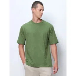 Bewakoof Cactus Green Cotton Relaxed Fit T-Shirt-image-44