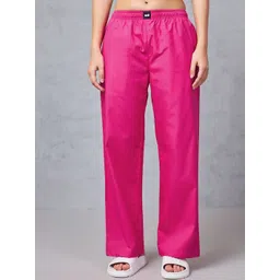 Bewakoof Cotton Mid-Rise Oversized Trousers-picture-12